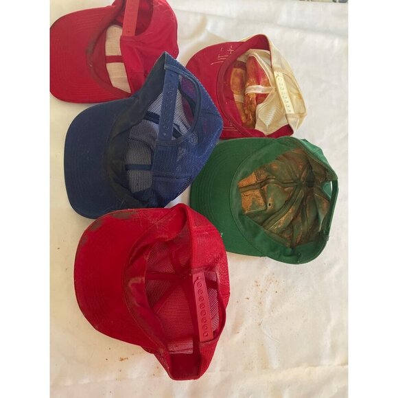 K products Patch Vintage Mesh Trucker Hats Lot Of 5 With Patches: Skelgas MFA NF - Picture 4 of 9